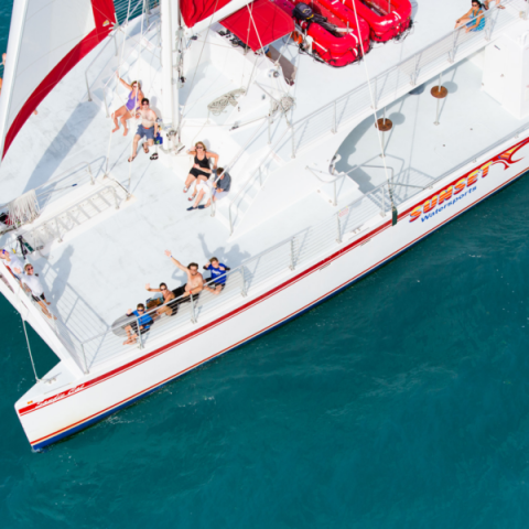 a large ship in the water