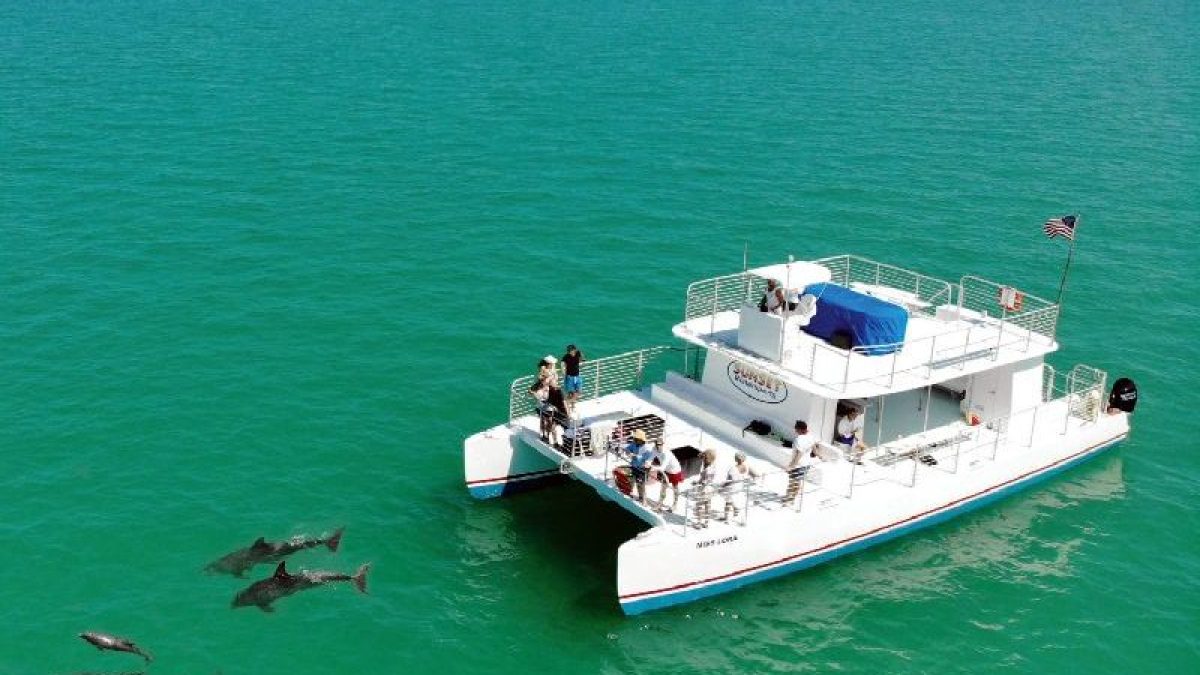 The Miss Lora Sailing with Dolphins The Miss Lora Sailing with Dolphins