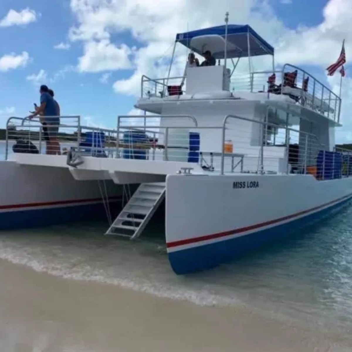 Miss Lora Boat on the beach