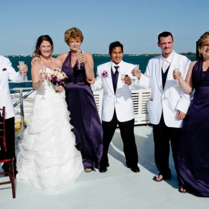 Boat Wedding Guests