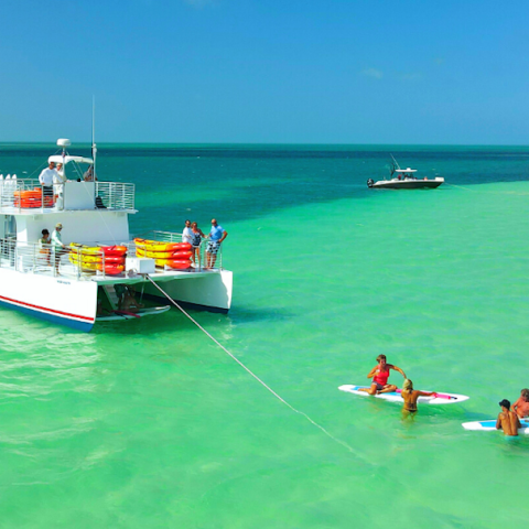 a small boat in a body of water